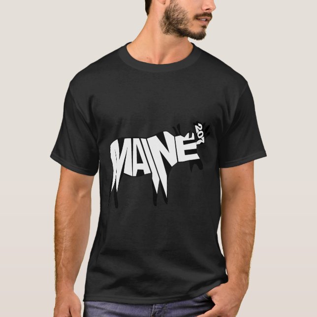 Camiseta tipografia de 207 alces (Frente)