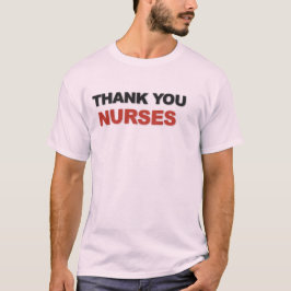 Camiseta Tipografia de Agradecimento aos Enfermeiros Design