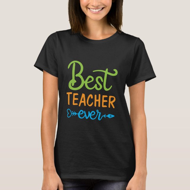 Camiseta Tipografia de Apreciação de Professores (Frente)