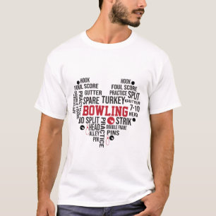 Camiseta Tipografia de Arte de Palavras boliches