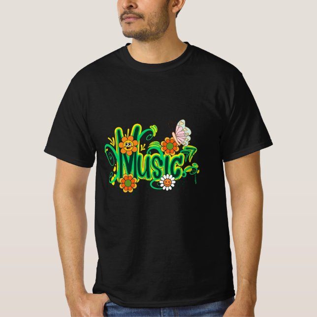 Camiseta Tipografia de boas vibes (Frente)