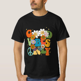 Camiseta Tipografia de boas vibes