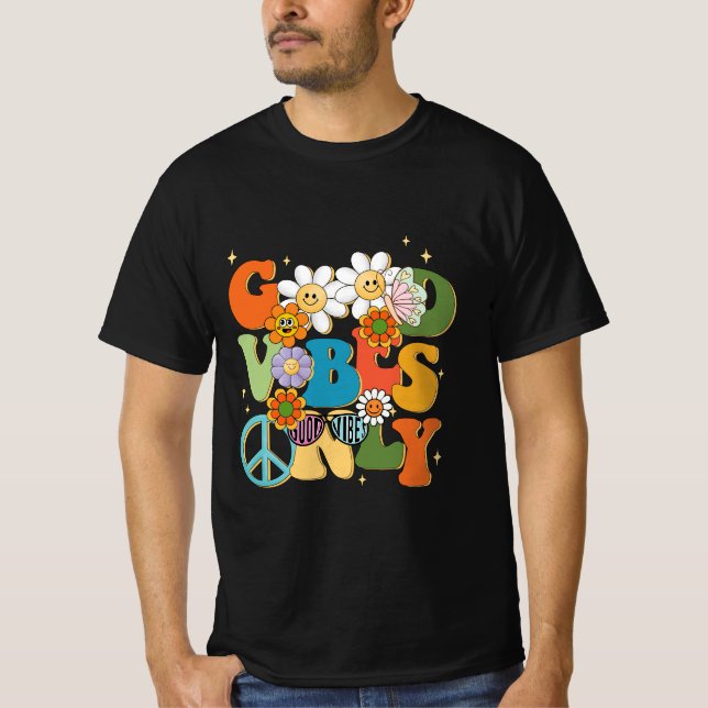 Camiseta Tipografia de boas vibes (Frente)
