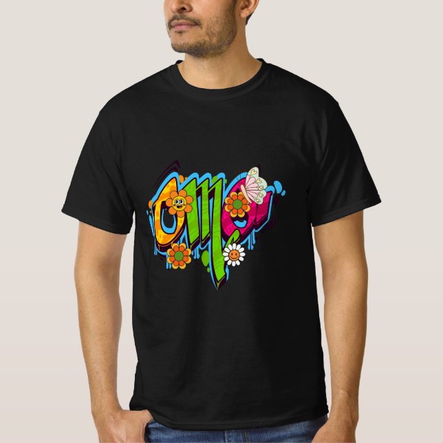 Camiseta Tipografia de boas vibes (Frente)