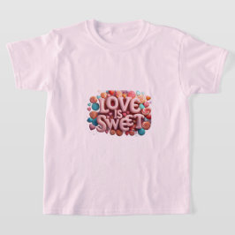 Camiseta Tipografia de casamento de São Valentão O Amor é D