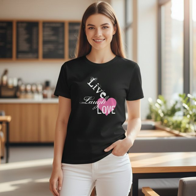 Camiseta Tipografia de citação ao vivo (Criador carregado)