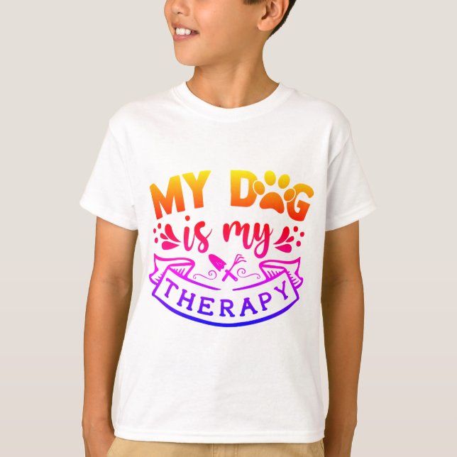 Camiseta Tipografia de Citação de Cachorro (Frente)