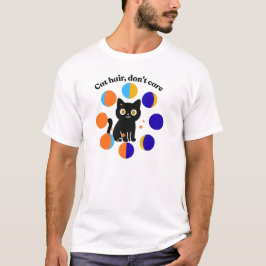 Camiseta Tipografia de Citação de Gato Engraçado Design de 