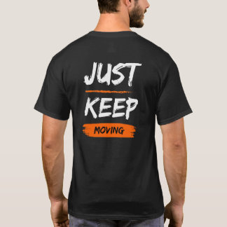 Camiseta Tipografia de Citação Motivacional Continue se Mov
