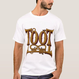Camiseta Tipografia de Corneta de Metal TOOT