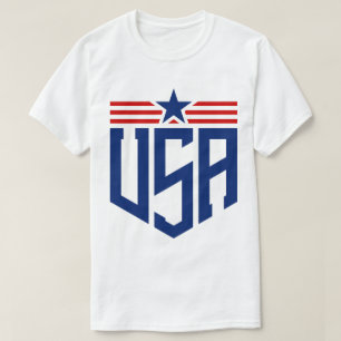 Camiseta Tipografia de Emblem EUA