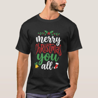 Camiseta Tipografia de Férias Feliz Natal para Todos