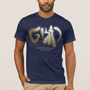 Camiseta Tipografia de Formando Dourado Faux Personalizado