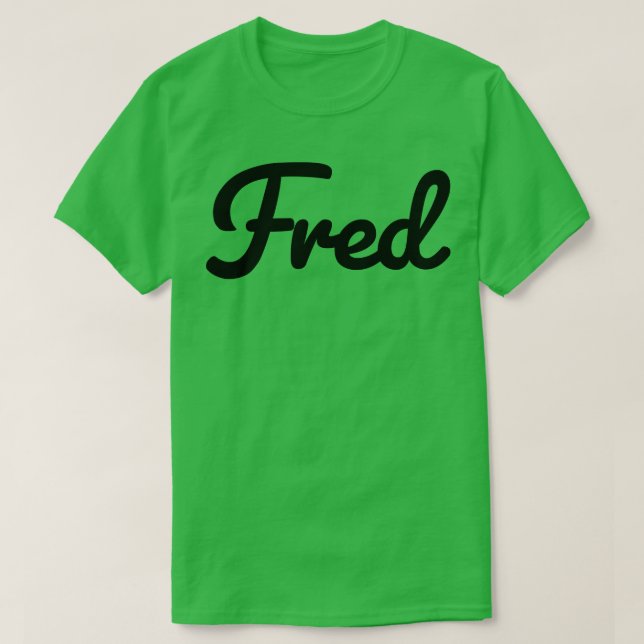 Camiseta Tipografia de Fred Name (Frente do Design)