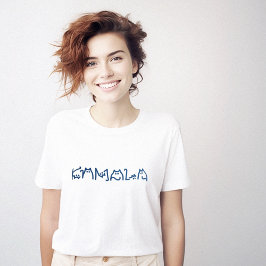 Camiseta Tipografia de Gato Kamala Cute Original