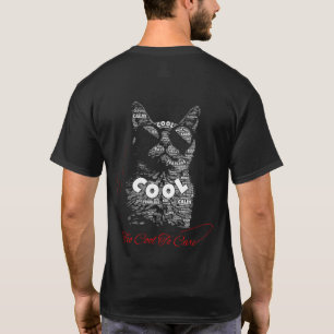 Camiseta Tipografia de Gato Muito Descolada Para se Importa