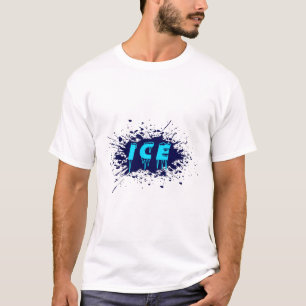 Camiseta Tipografia de Grafite de Gelo Arte Urbana Design