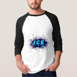 Camiseta Tipografia de Grafite de Gelo Design de Arte Urban