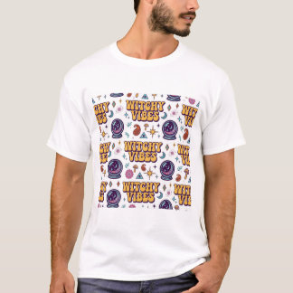 Camiseta Tipografia de Halloween Retro com Vibrações de Bru