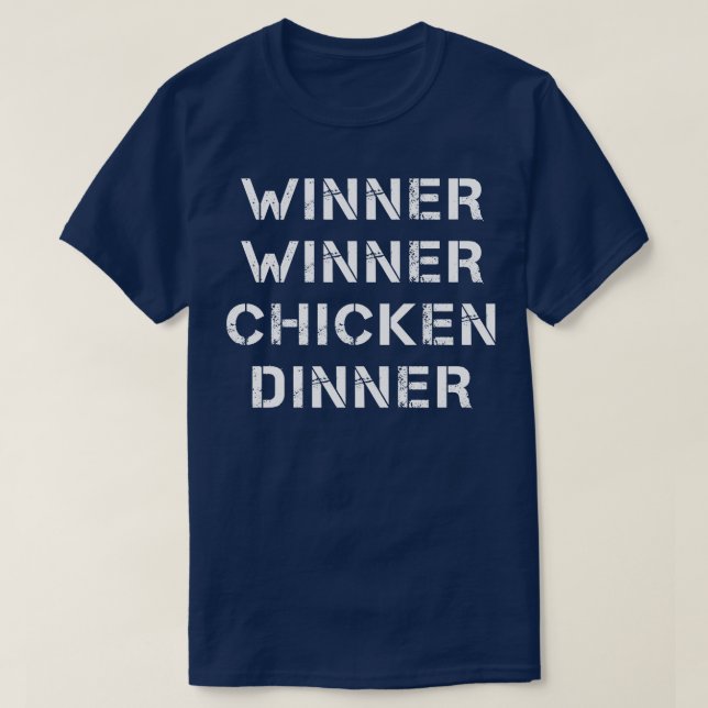 Camiseta Tipografia de Janto de Frango Vencedor (Frente do Design)