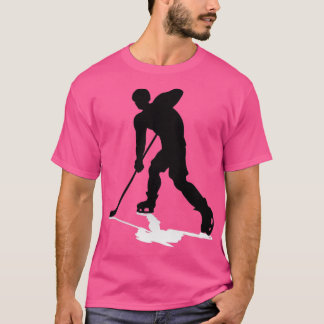 Camiseta Tipografia de jogadores de hóquei