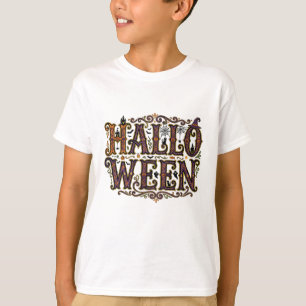 Camiseta Tipografia de Letra Decorativa