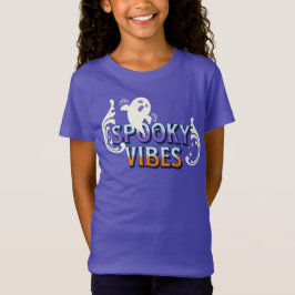 Camiseta Tipografia de Letras com Vibrações Assustadoras de