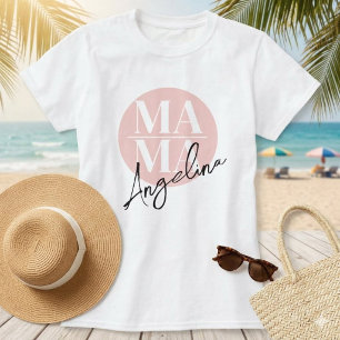 Camiseta Tipografia de nome personalizado com pincelada Chi