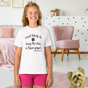 Camiseta Tipografia de Nome Personalizado Fofa e Divertida