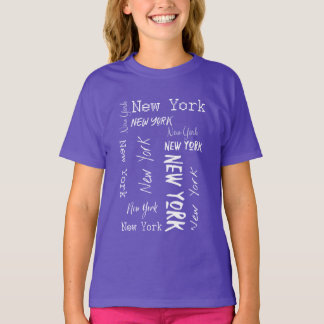 Camiseta Tipografia de Nova Iorque Hoodie