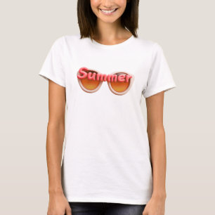 Camiseta Tipografia de Óculos de Sol de Verão