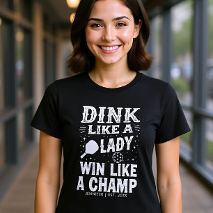 Camiseta Tipografia de Pickleball - Presente Engraçado Pers