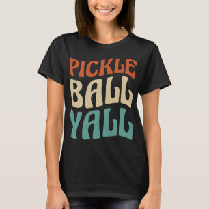 Camiseta Tipografia de Picle Ball Yall Vibrant