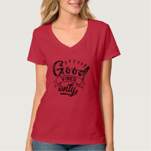 Camiseta Tipografia de Pincel Somente Boas Vibrações