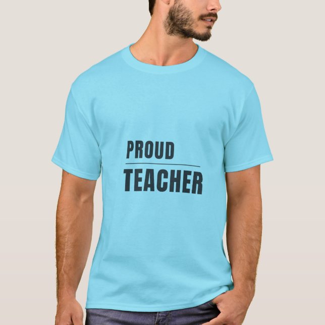 Camiseta Tipografia de Professor Orgulhoso (Frente)