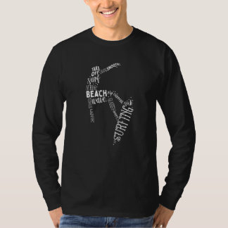 Camiseta Tipografia de surfe em surf
