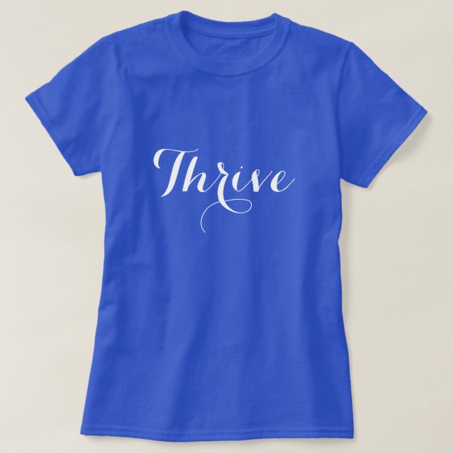 Camiseta Tipografia de Thrive (Frente do Design)