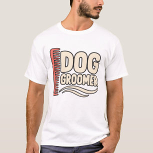 Camiseta Tipografia de Tosador de Cães