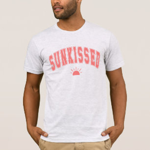 Camiseta Tipografia de Verão Universitária Sunkissed