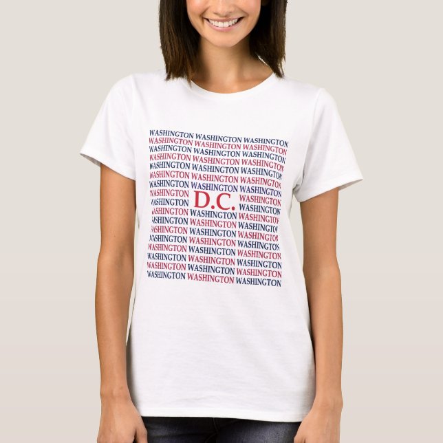 Camiseta Tipografia de Washington DC (Frente)