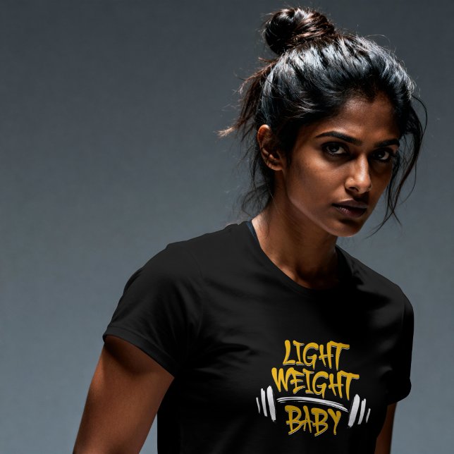 Camiseta Tipografia Divertida de Ginásio para Bebê Leve (Criador carregado)