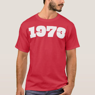 Camiseta Tipografia do Ano Retro 1973