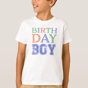 Camiseta Tipografia do Birthday Boy