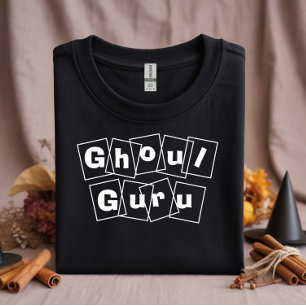 Camiseta Tipografia do Ghoul Guru White Halloween