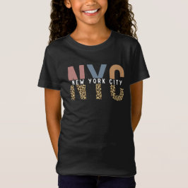 Camiseta Tipografia do impressão Chita Nova Iorque NYC