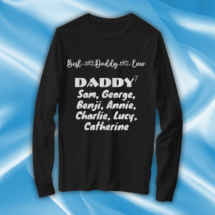 Camiseta Tipografia do melhor Pai do dia de os pais