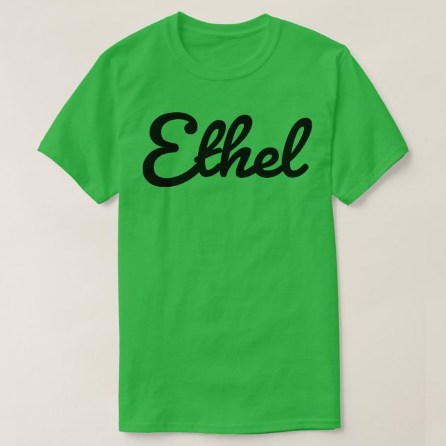 Camiseta Tipografia do nome Ethel (Frente do Design)