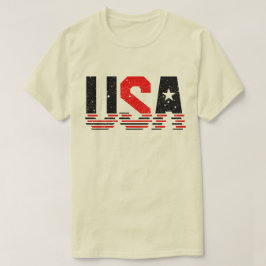 Camiseta Tipografia do vermelho e preto nos EUA