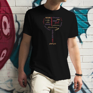 Camiseta Tipografia do vidro de vinho