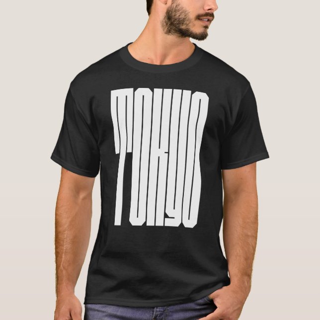 Camiseta Tipografia em negrito da cidade de Tóquio (Frente)